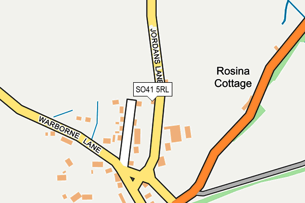 SO41 5RL map - OS OpenMap – Local (Ordnance Survey)