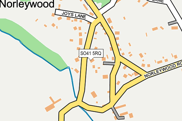 SO41 5RQ map - OS OpenMap – Local (Ordnance Survey)