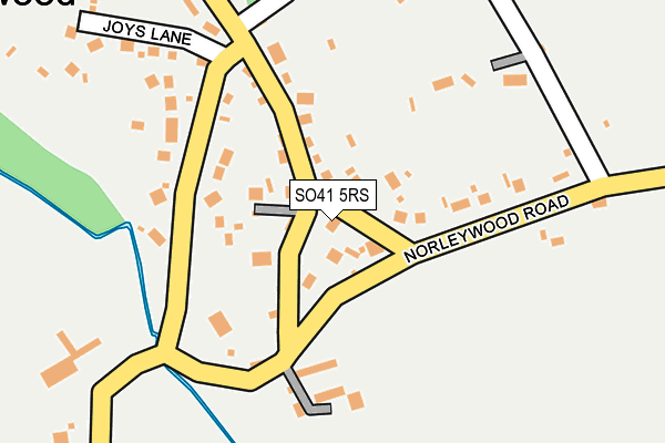 SO41 5RS map - OS OpenMap – Local (Ordnance Survey)