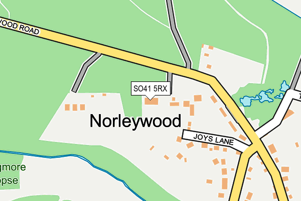 SO41 5RX map - OS OpenMap – Local (Ordnance Survey)