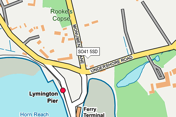 SO41 5SD map - OS OpenMap – Local (Ordnance Survey)