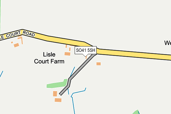 SO41 5SH map - OS OpenMap – Local (Ordnance Survey)