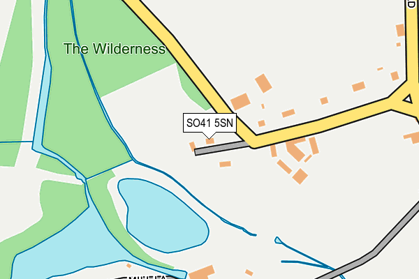 SO41 5SN map - OS OpenMap – Local (Ordnance Survey)