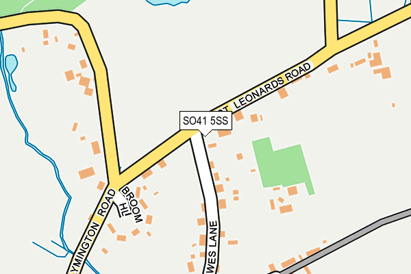 SO41 5SS map - OS OpenMap – Local (Ordnance Survey)