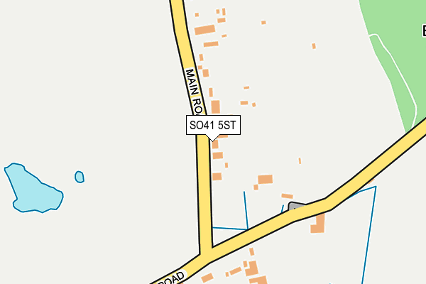 SO41 5ST map - OS OpenMap – Local (Ordnance Survey)