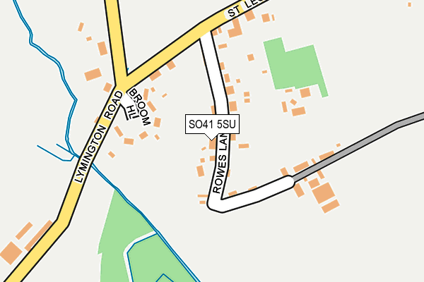 SO41 5SU map - OS OpenMap – Local (Ordnance Survey)