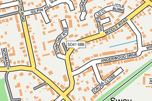 SO41 6BB map - OS OpenMap – Local (Ordnance Survey)