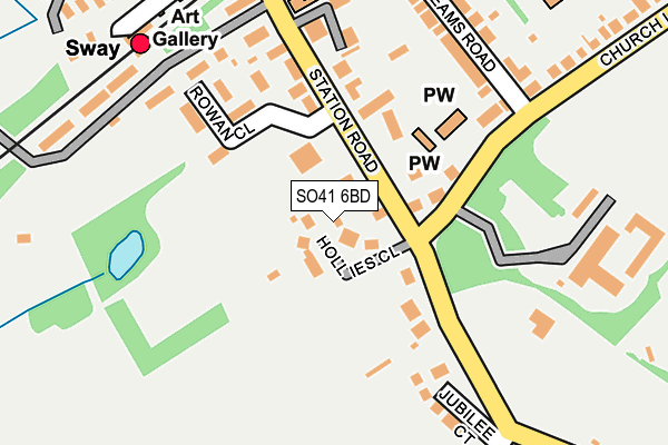 SO41 6BD map - OS OpenMap – Local (Ordnance Survey)