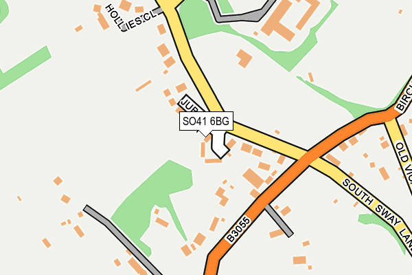SO41 6BG map - OS OpenMap – Local (Ordnance Survey)