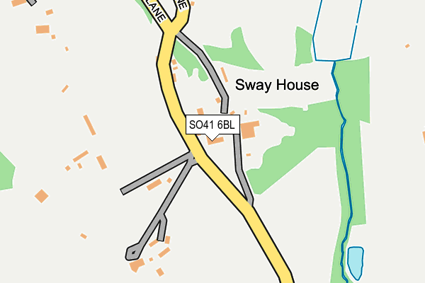 SO41 6BL map - OS OpenMap – Local (Ordnance Survey)