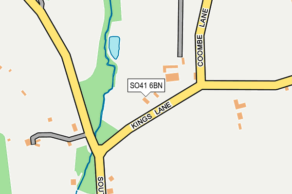 SO41 6BN map - OS OpenMap – Local (Ordnance Survey)