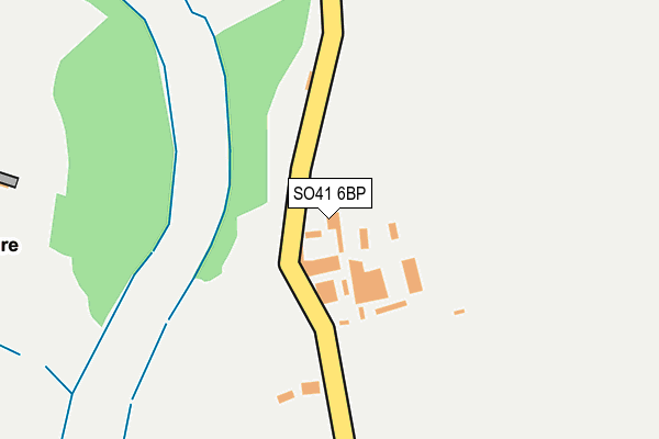 SO41 6BP map - OS OpenMap – Local (Ordnance Survey)