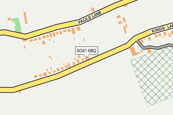 SO41 6BQ map - OS OpenMap – Local (Ordnance Survey)