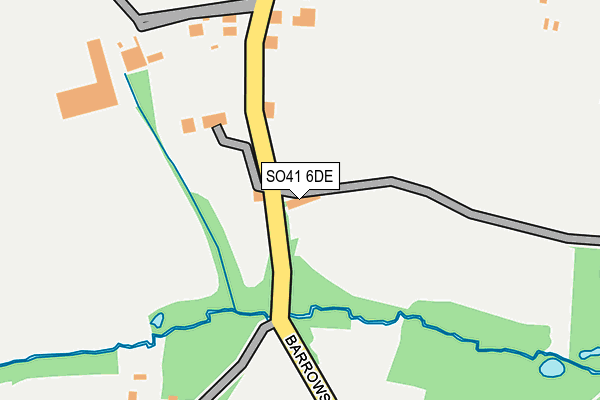 SO41 6DE map - OS OpenMap – Local (Ordnance Survey)