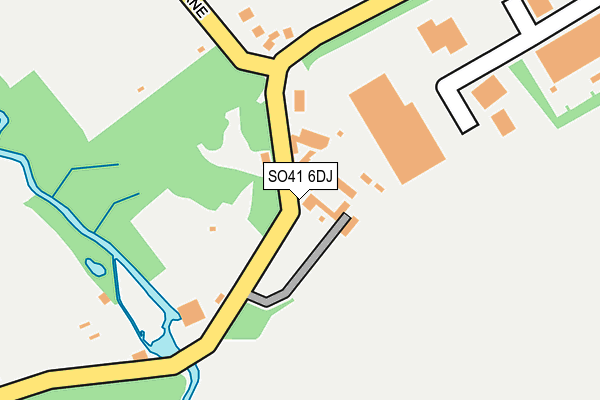 SO41 6DJ map - OS OpenMap – Local (Ordnance Survey)
