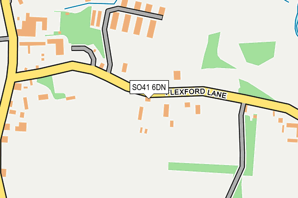 SO41 6DN map - OS OpenMap – Local (Ordnance Survey)