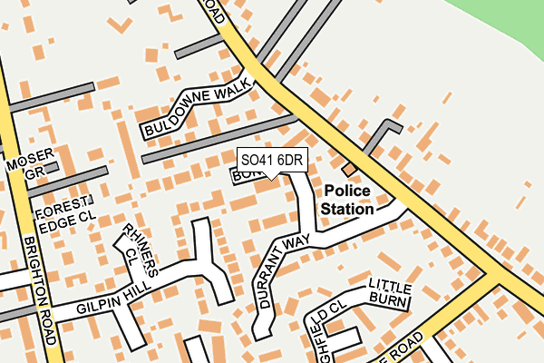 SO41 6DR map - OS OpenMap – Local (Ordnance Survey)