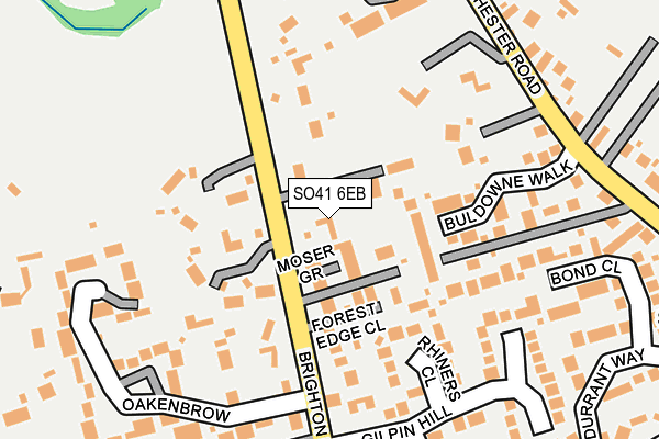 SO41 6EB map - OS OpenMap – Local (Ordnance Survey)