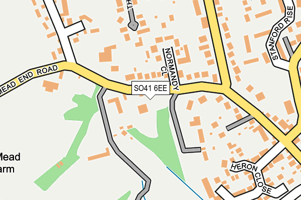 SO41 6EE map - OS OpenMap – Local (Ordnance Survey)