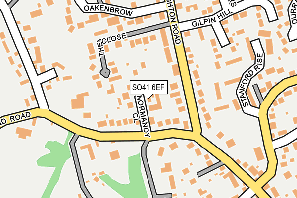 SO41 6EF map - OS OpenMap – Local (Ordnance Survey)
