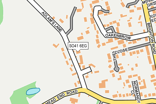 SO41 6EG map - OS OpenMap – Local (Ordnance Survey)