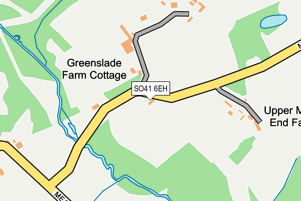 SO41 6EH map - OS OpenMap – Local (Ordnance Survey)