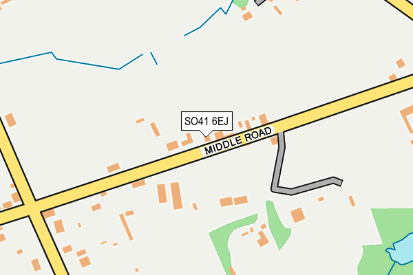 SO41 6EJ map - OS OpenMap – Local (Ordnance Survey)