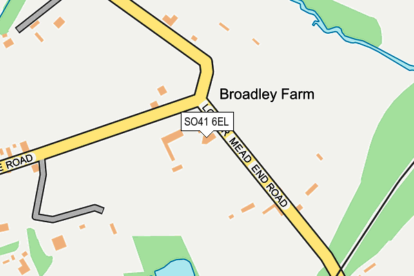 SO41 6EL map - OS OpenMap – Local (Ordnance Survey)