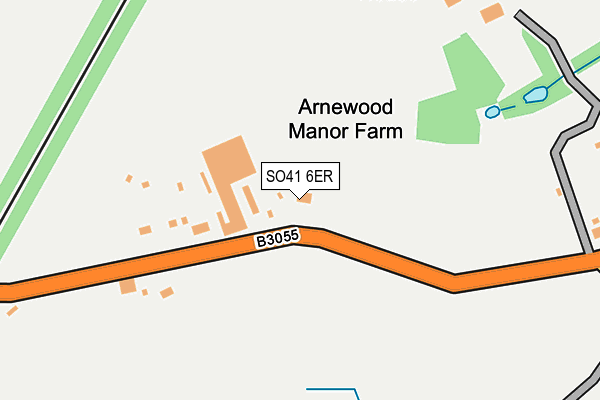 SO41 6ER map - OS OpenMap – Local (Ordnance Survey)