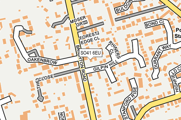 SO41 6EU map - OS OpenMap – Local (Ordnance Survey)