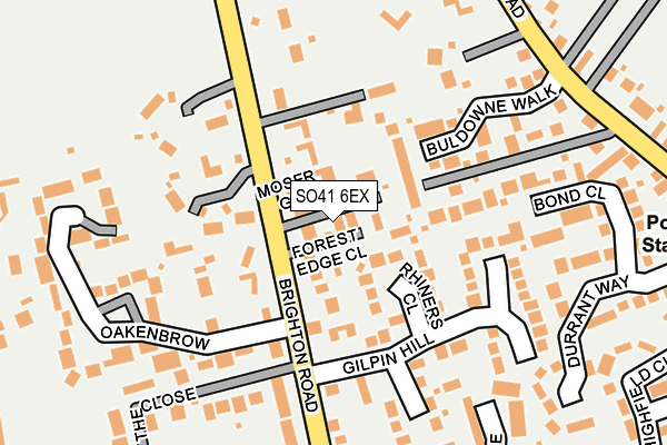 SO41 6EX map - OS OpenMap – Local (Ordnance Survey)