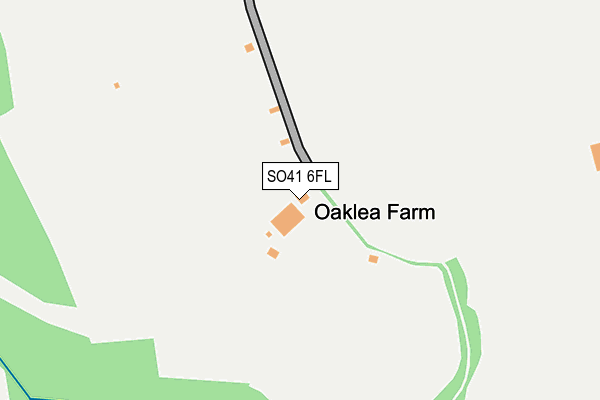 SO41 6FL map - OS OpenMap – Local (Ordnance Survey)