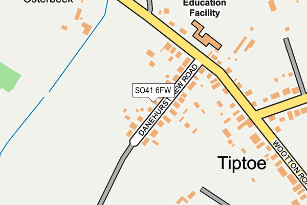 SO41 6FW map - OS OpenMap – Local (Ordnance Survey)