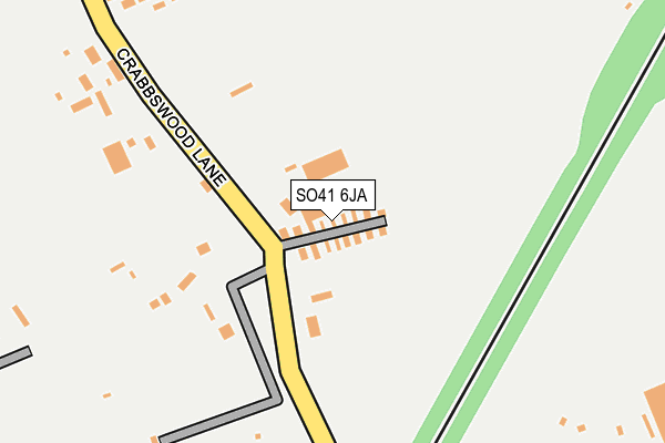 SO41 6JA map - OS OpenMap – Local (Ordnance Survey)