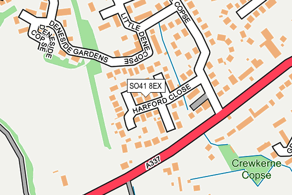 SO41 8EX map - OS OpenMap – Local (Ordnance Survey)
