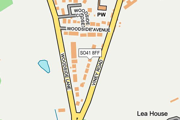 SO41 8FF map - OS OpenMap – Local (Ordnance Survey)