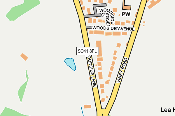 SO41 8FL map - OS OpenMap – Local (Ordnance Survey)