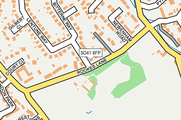 SO41 8FP map - OS OpenMap – Local (Ordnance Survey)