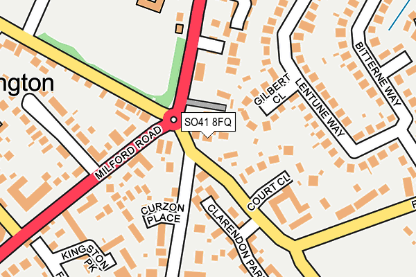 SO41 8FQ map - OS OpenMap – Local (Ordnance Survey)
