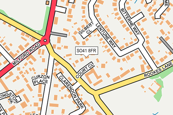 SO41 8FR map - OS OpenMap – Local (Ordnance Survey)