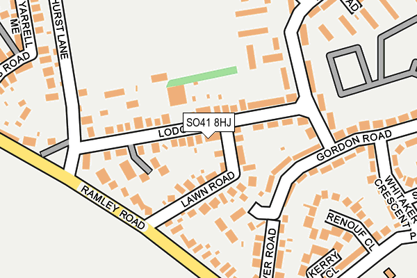 SO41 8HJ map - OS OpenMap – Local (Ordnance Survey)