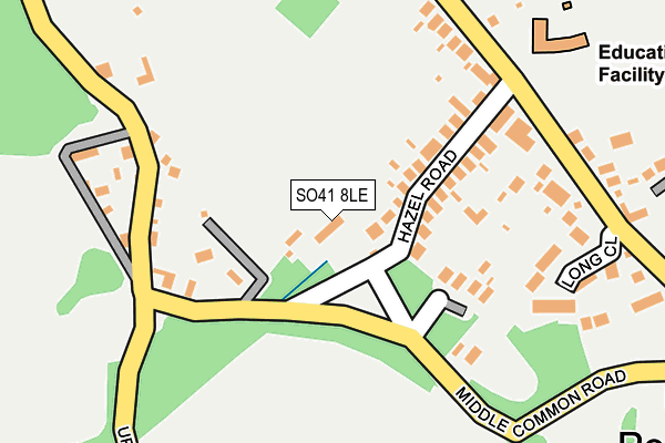 SO41 8LE map - OS OpenMap – Local (Ordnance Survey)