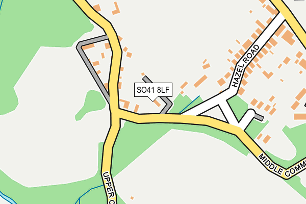 SO41 8LF map - OS OpenMap – Local (Ordnance Survey)