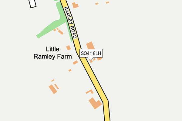 SO41 8LH map - OS OpenMap – Local (Ordnance Survey)