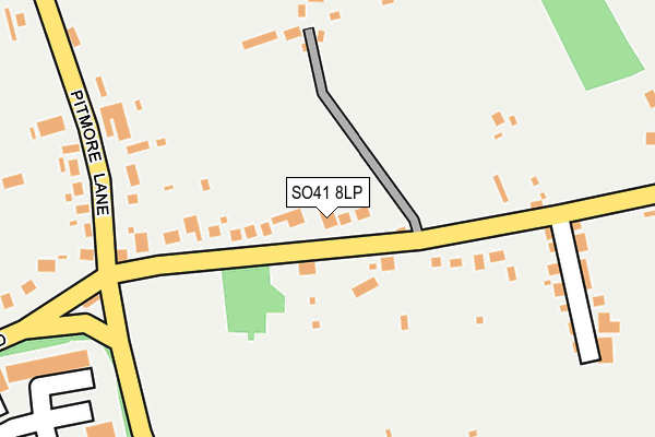 SO41 8LP map - OS OpenMap – Local (Ordnance Survey)