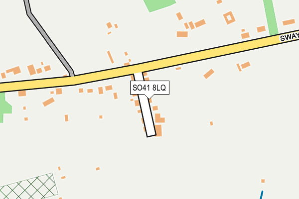 SO41 8LQ map - OS OpenMap – Local (Ordnance Survey)