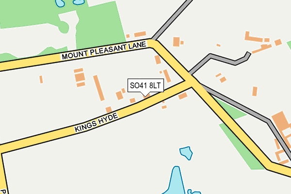 SO41 8LT map - OS OpenMap – Local (Ordnance Survey)