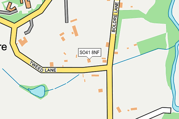 SO41 8NF map - OS OpenMap – Local (Ordnance Survey)