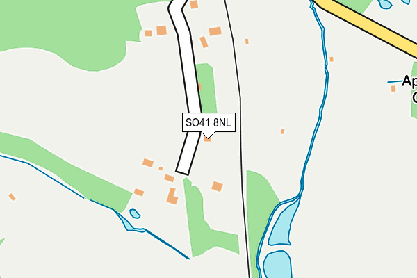 SO41 8NL map - OS OpenMap – Local (Ordnance Survey)