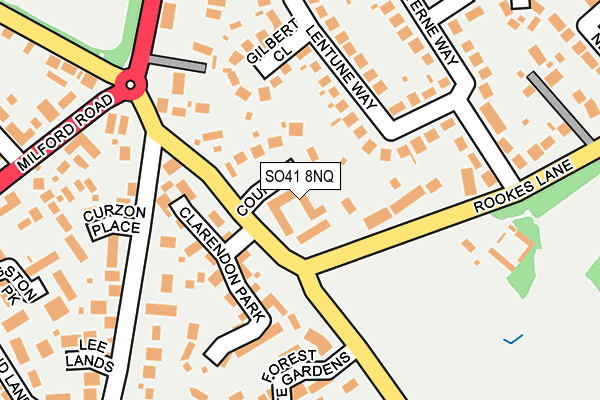 SO41 8NQ map - OS OpenMap – Local (Ordnance Survey)
